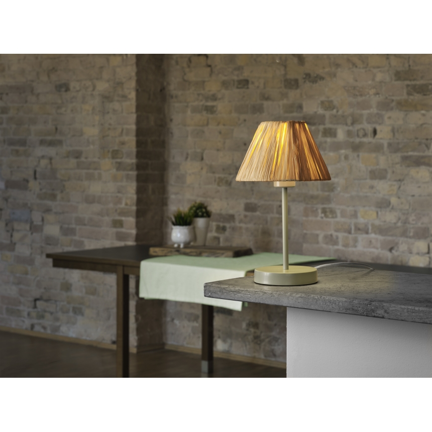 Ledvance - Настолна лампа DECOR RAFFIA 1xE27/15W/230V влакна от рафия