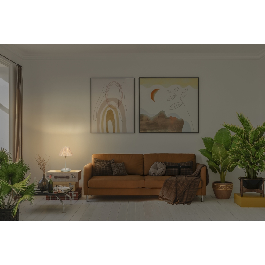 Ledvance - Настолна лампа DECOR RAFFIA 1xE27/15W/230V влакна от рафия