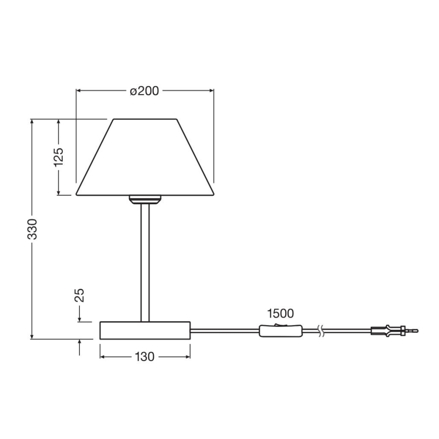 Ledvance - Настолна лампа DECOR RAFFIA 1xE27/15W/230V влакна от рафия