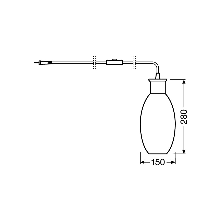 Ledvance - Настолна лампа GRAPE 1xE27/40W/230V