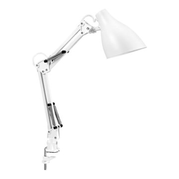 Ledvance - Настолна лампа с щипка PEAR 1xE27/11W/230V бяла