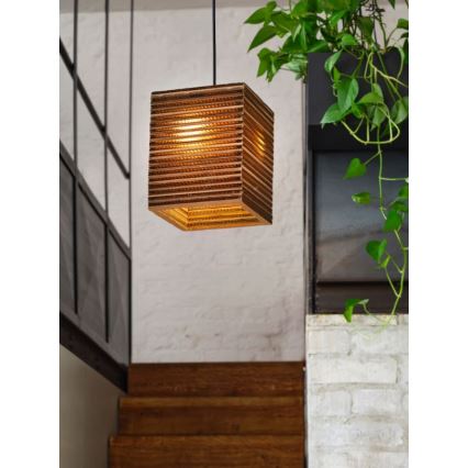 Ledvance - Пендел DECOR CARDBOARD 1xE27/15W/230V 25x25 см