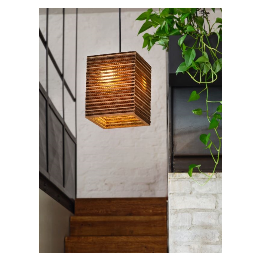 Ledvance - Пендел DECOR CARDBOARD 1xE27/15W/230V 25x25 см
