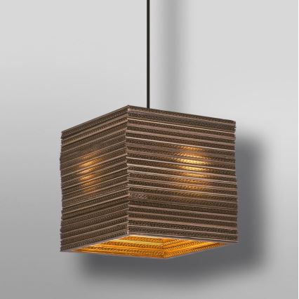 Ledvance - Пендел DECOR CARDBOARD 1xE27/15W/230V 25x25 см