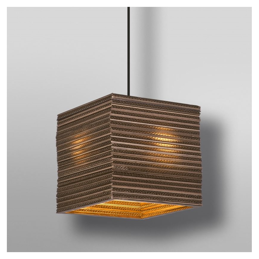 Ledvance - Пендел DECOR CARDBOARD 1xE27/15W/230V 25x25 см