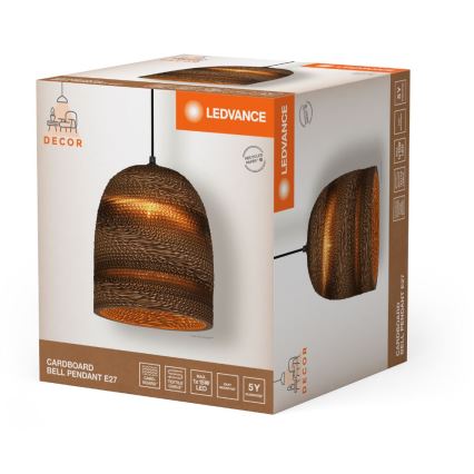 Ledvance - Пендел DECOR CARDBOARD 1xE27/15W/230V Ø 25 см