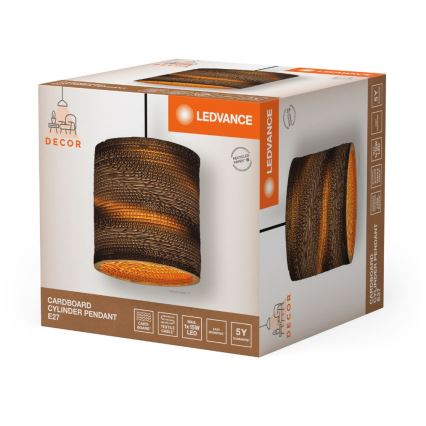 Ledvance - Пендел DECOR CARDBOARD 1xE27/15W/230V Ø 25 см