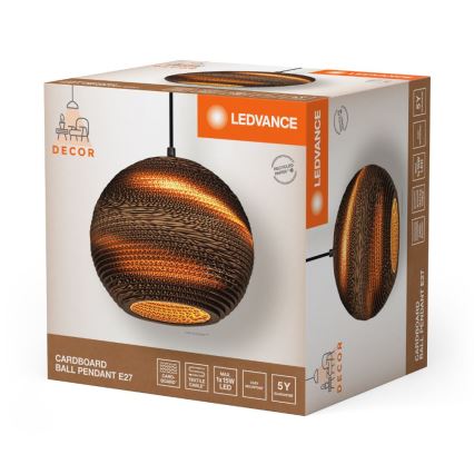 Ledvance - Пендел DECOR CARDBOARD 1xE27/15W/230V Ø 26 см