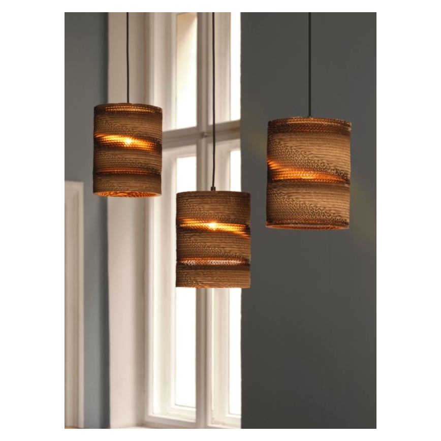 Ledvance - Пендел DECOR CARDBOARD 3xE27/15W/230V