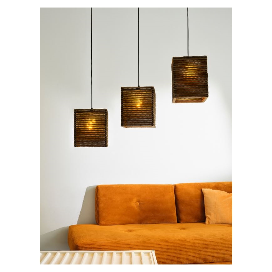 Ledvance - Пендел DECOR CARDBOARD 3xE27/15W/230V