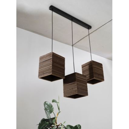 Ledvance - Пендел DECOR CARDBOARD 3xE27/15W/230V