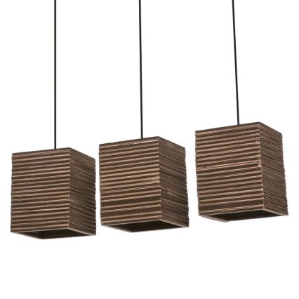 Ledvance - Пендел DECOR CARDBOARD 3xE27/15W/230V