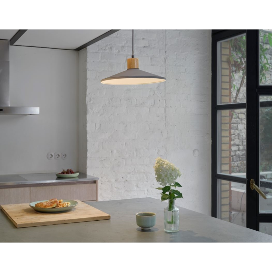 Ledvance - Пендел DECOR CONCRETE 1xE27/15W/230V Ø 32 см бетон сив