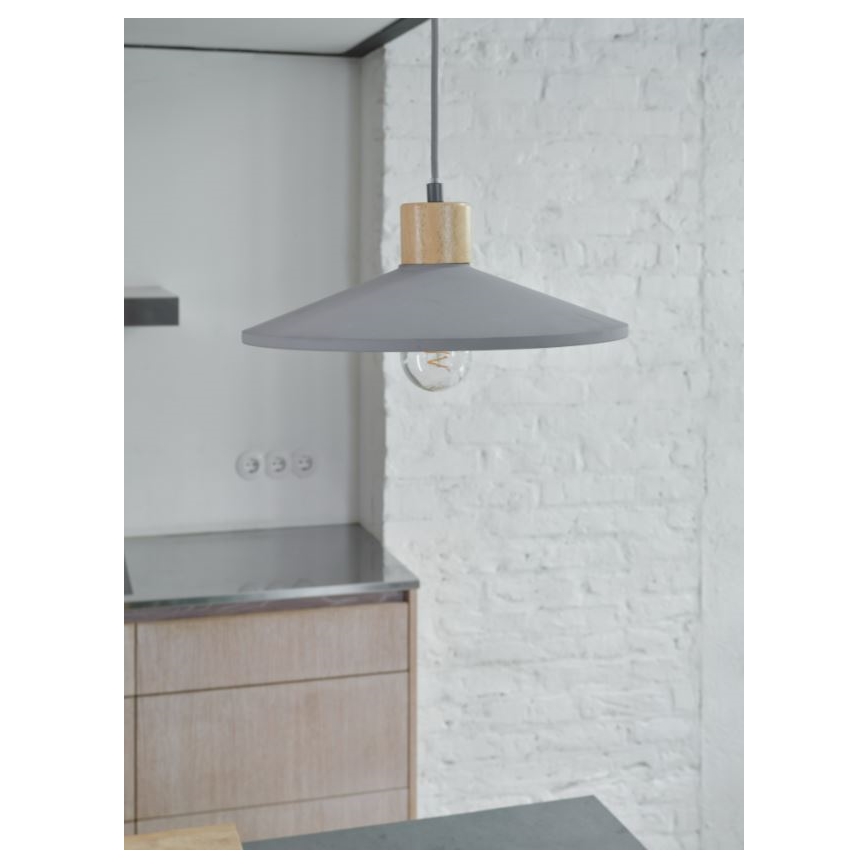 Ledvance - Пендел DECOR CONCRETE 1xE27/15W/230V Ø 32 см бетон сив