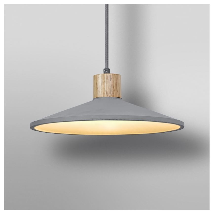 Ledvance - Пендел DECOR CONCRETE 1xE27/15W/230V Ø 32 см бетон сив