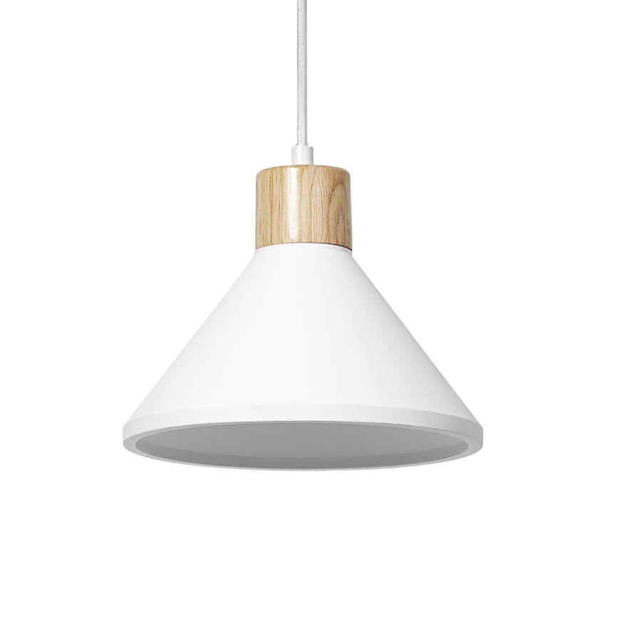 Ledvance - Пендел DECOR PLASTER 1xE27/25W/230V Ø 22 см гипс бял