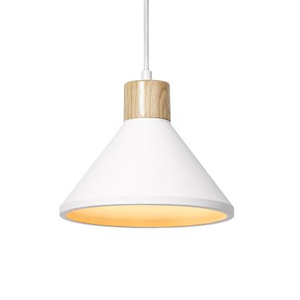 Ledvance - Пендел DECOR PLASTER 1xE27/25W/230V Ø 22 см гипс бял