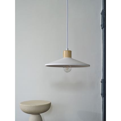 Ledvance - Пендел DECOR PLASTER 1xE27/25W/230V Ø 32 см гипс бял