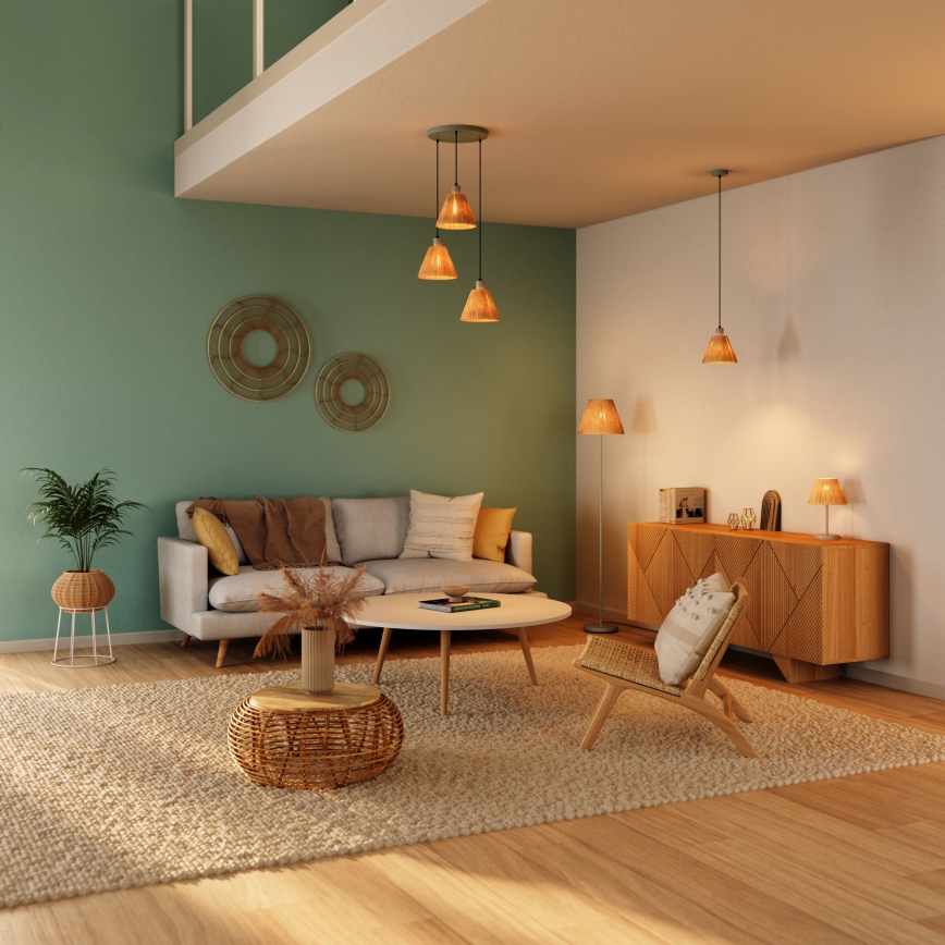 Ledvance - Пендел DECOR RAFFIA 1xE27/15W/230V