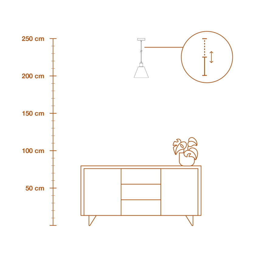 Ledvance - Пендел DECOR RAFFIA 1xE27/15W/230V