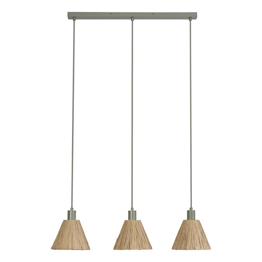 Ledvance - Пендел DECOR RAFFIA 3xE27/15W/230V влакна от рафия