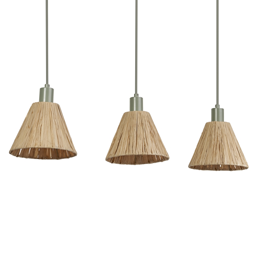 Ledvance - Пендел DECOR RAFFIA 3xE27/15W/230V влакна от рафия