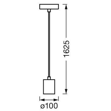 Ledvance - Пендел PENDULUM ROBBIN 1xE27/15W/230V черен