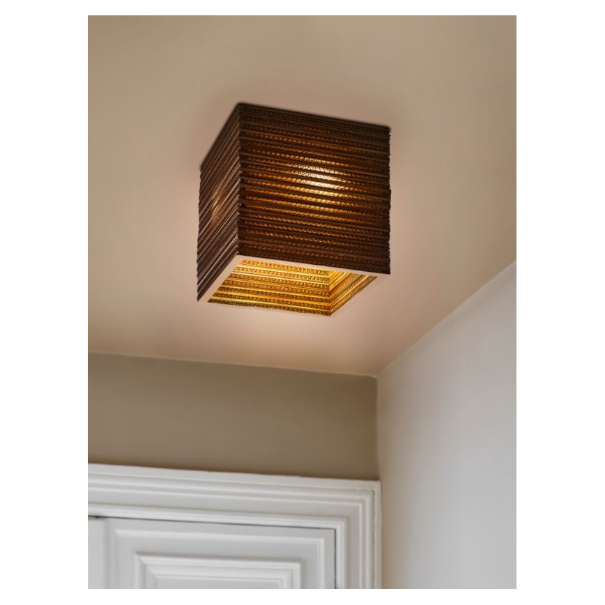 Ledvance - Плафон DECOR CARDBOARD 1xE27/15W/230V 25x25 см