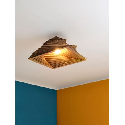 Ledvance - Плафон DECOR CARDBOARD 1xE27/15W/230V 40x40 см