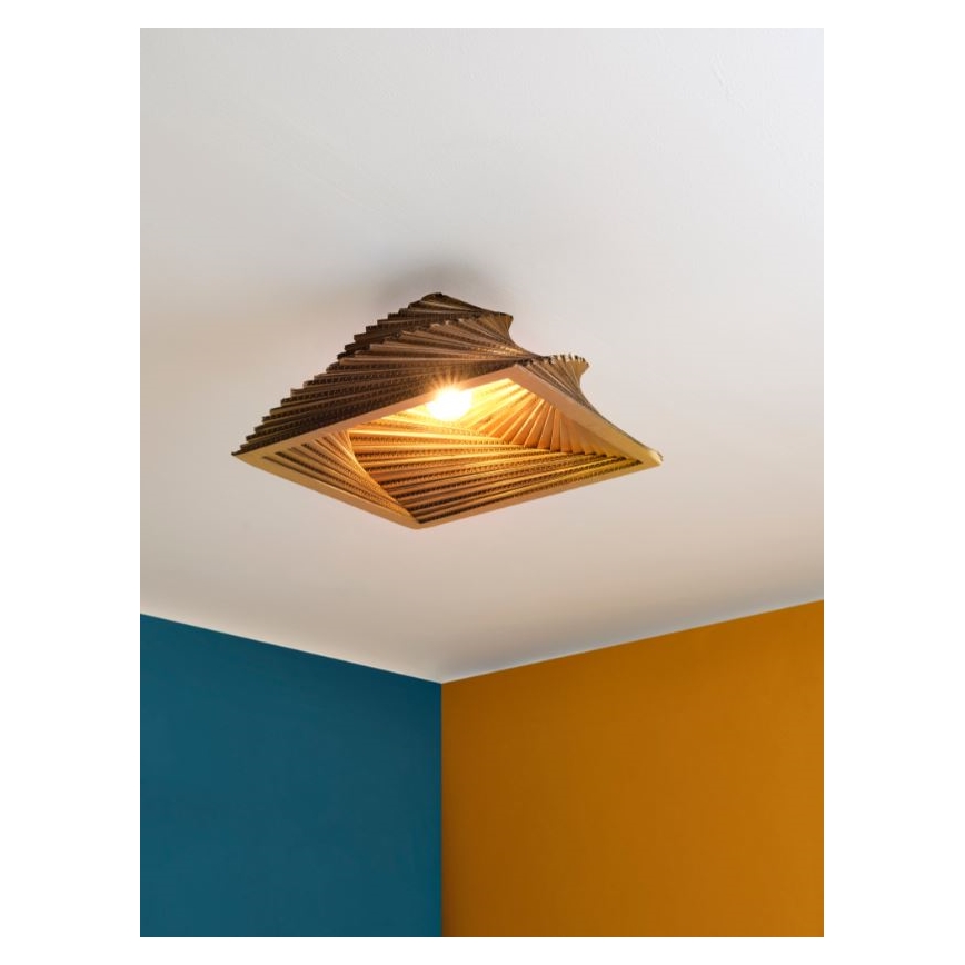 Ledvance - Плафон DECOR CARDBOARD 1xE27/15W/230V 40x40 см