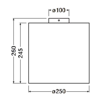 Ledvance - Плафон DECOR CARDBOARD 1xE27/15W/230V Ø 25 см