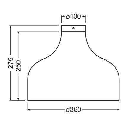 Ledvance - Плафон DECOR CARDBOARD 1xE27/15W/230V Ø 36 см
