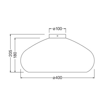 Ledvance - Плафон DECOR CARDBOARD 1xE27/15W/230V Ø 40 см