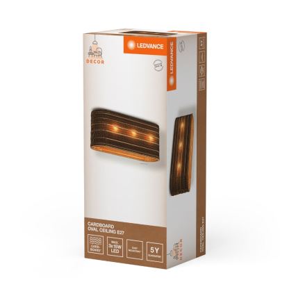 Ledvance - Плафон DECOR CARDBOARD 3xE27/15W/230V