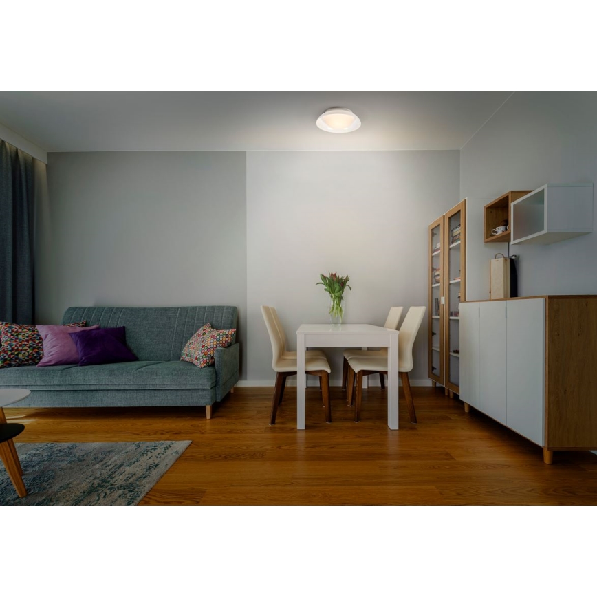 Ledvance - Плафон ORBIS MILAN 2xE27/10W/230V бял