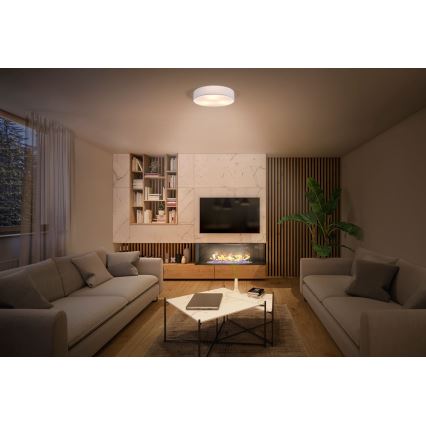 Ledvance - Плафон ORBIS ПАРИЖ 1xE27/25W/230V бял