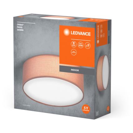 Ledvance - Плафон ORBIS ПАРИЖ 1xE27/25W/230V кафяв