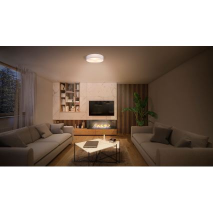 Ledvance - Плафон ORBIS ПАРИЖ 2xE27/25W/230V бял