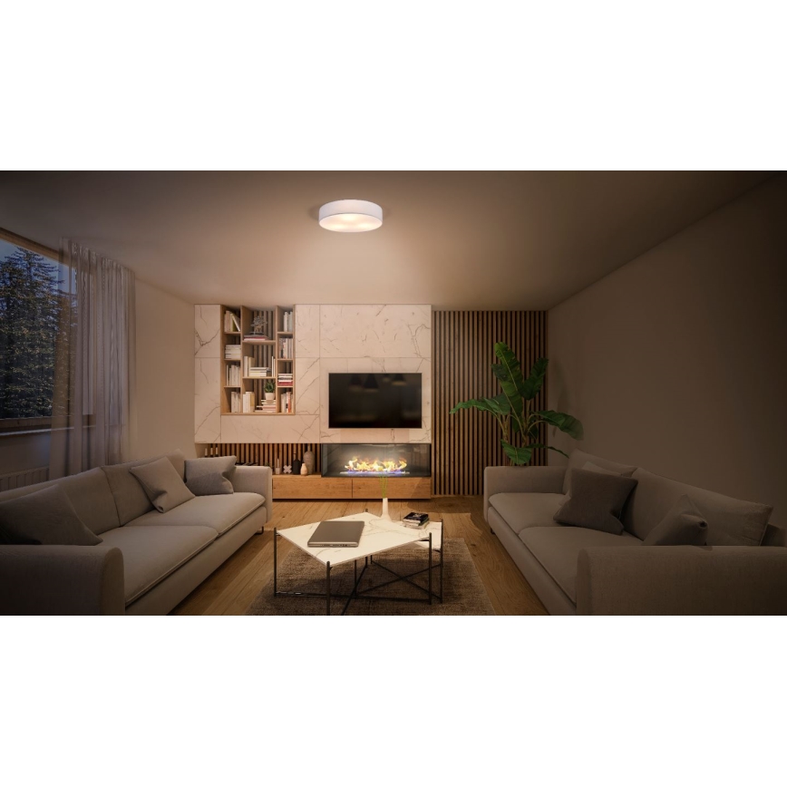 Ledvance - Плафон ORBIS ПАРИЖ 2xE27/25W/230V бял
