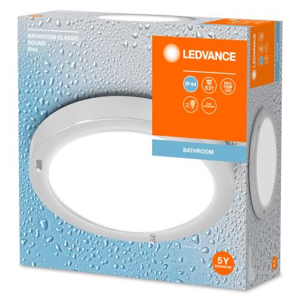 Ledvance - Плафон за баня BATHROOM CLASSIC 1xE27/15W/230V IP44