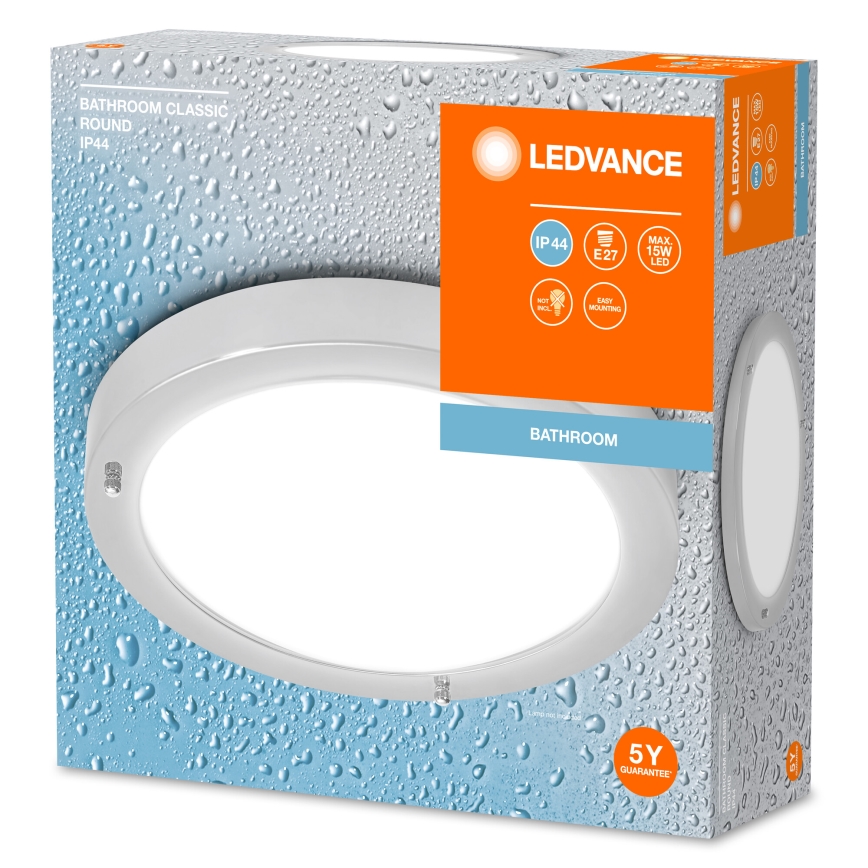 Ledvance - Плафон за баня BATHROOM CLASSIC 1xE27/15W/230V IP44