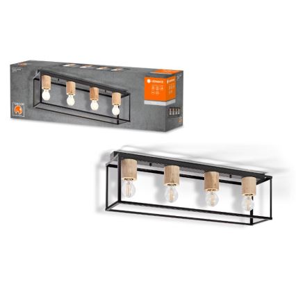Ledvance - Полилей за повърхностен монтаж DECOR 4xE27/15W/230V