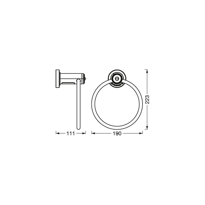 Ledvance - Поставка за кърпи с LED подсветка 3xAAA IP44