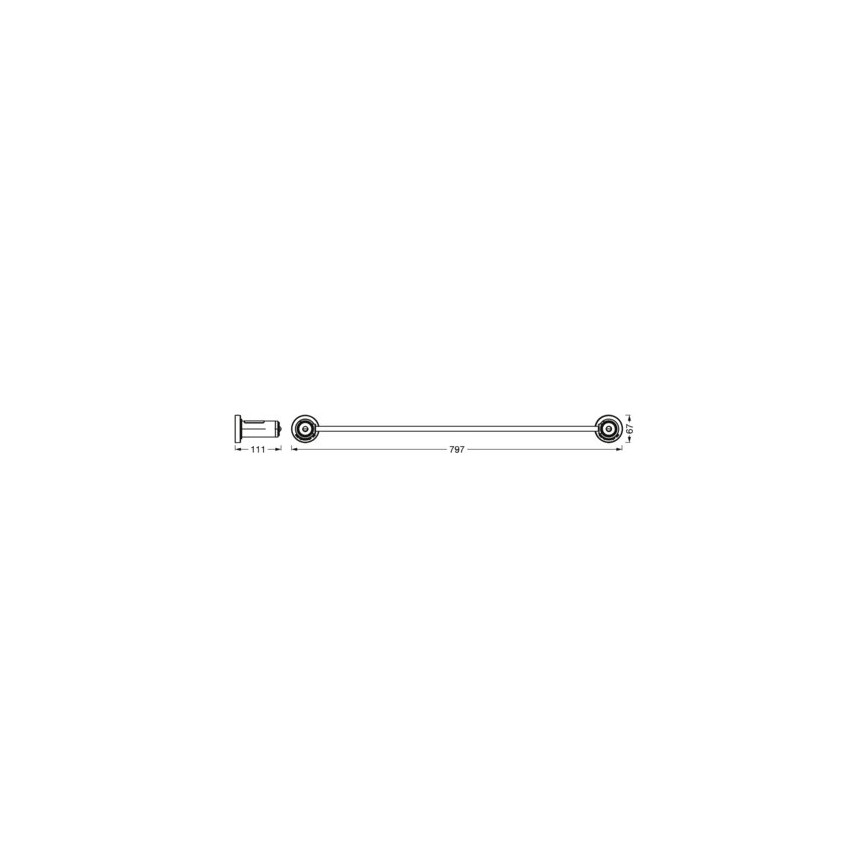 Ledvance - Поставка за кърпи с LED подсветка 6xAAA IP44