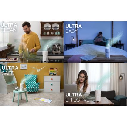 Ledvance - Преносим пречиствател за въздух с HEPA филтър PURIFIER UVC/4,5W/5V USB