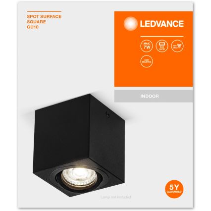 Ledvance - Спот SPOT 1xGU10/7W/230V черен