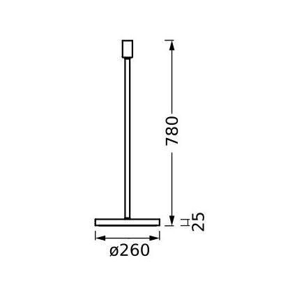 Ledvance - Стойка за лампа DECOR STICK 1xE27/40W/230V антрацит