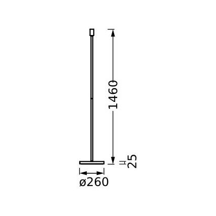 Ledvance - Стойка за лампа DECOR STICK 1xE27/40W/230V бежов