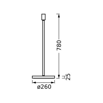 Ledvance - Стойка за лампа DECOR STICK 1xE27/40W/230V бежов