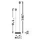 Ledvance - Стойка за лампа DECOR STICK 2xE27/40W/230V антрацит